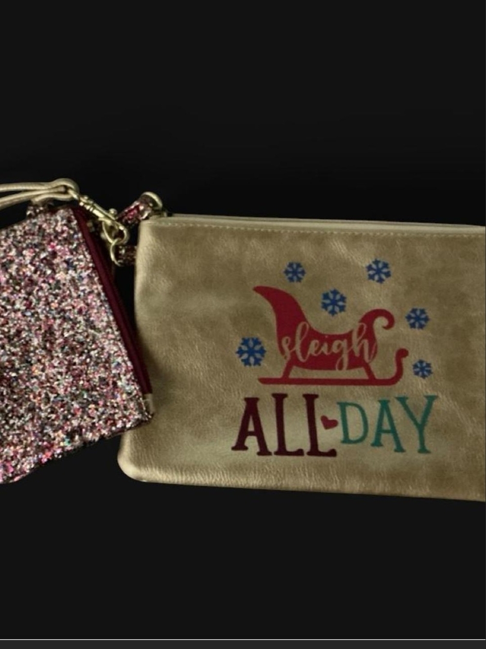'Sleigh All Day' Holiday Wristlet Set - 2 Pc